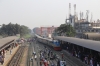 BR MEI15 2916 arrives into Biman Bandar with a train from Dhaka Kamlapur