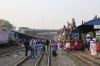 BR MEI15 2914 waits to depart Biman Bandar with a train for Dhaka Kamlapur while BR MEI15 2935 arrives into Biman Bandar with a train from Dhaka Kamlapur