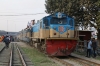 BR MEI15 2927 departs Biman Bandar with a train for Dhaka Kamlapur