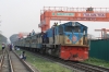 BR MEI15 2903 arrives into Biman Bandar with a train from Dhaka Kamlapur