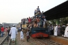 BR MEM14 2401 waits to depart Biman Bandar with a train for Dhaka Kamlapur