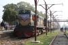 BR BEA20 6013 at Chapai Nawabganj after arriving with Shuttle-1 0530 Rajshahi - Chapai Nawabganj, which had departed Rajshahi 3 hours late after waiting connections from Dhaka