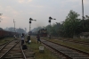 BR BEM20 6107 departs from Noapara with 53 0600 Khulna - Benapole Commuter