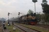 BR BEM20 6107 departs from Noapara with 53 0600 Khulna - Benapole Commuter