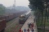 BR BED26 6413 arrives into Noapara with 715 0630 Khulna - Rajshahi