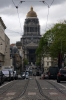 Brussels - Looking up Rue de la Regence from Place Royale