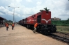 CamRail Bombardier MX620's CC2223/CC2230 arrive into Yaounde dragging MX620 CC2203 (still running) with 192 1915 (P) N'gaoundere - Yaounde; just the 3h45m late!