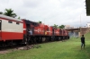 CamRail Bombardier MX620's CC2223/CC2230 at Yaounde dragging MX620 CC2203 (still running) with 192 1915 (P) N'gaoundere - Yaounde; just the 3h45m late!