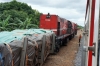 CamRail GM GT22CU-3 CC2503 leads Bombarier MX620 CC2204 through Mbandjock with a northbound military train