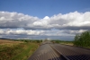 Views from the dome car on board VIA Rail's 693 1205 Winnipeg Union - Churchill twixt Togo & Kamsack, SK, Canada