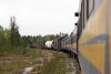 Hudson Bay Railway GMD GP40-2LW's 3005/3001 head train 290 1115 The Pas - Pukatawagan north from Flin Flon Junction