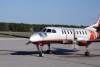 The Pas Airport as our Bearskin Airlines flight comes in to land