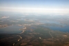 Views from our Bearskin Airlines flight as it climbs away from Flin Flon