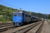 CRF Sulzer 60-1400 at Viseu de Jos depositing its two coaches onto the rear of R4135 0730 Beclean pe Sommes - Sighetu Marmatiei; led by Sulzer 60-1356