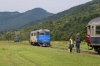 CRF Sulzer 60-1400 (R) & 60-1356 (L) at Valea Viseului running round, having arrived with R4135 0730 Beclean pe Sommes - Sighetu Marmatiei, 60-1356 will work forward on its own after 60-1400 has split the rear two coaches off and shunted them clear