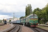 UZ 2M62U-0077b/a wait to depart Chernivtsi with 118L 1946 Chernivtsi - Kyiv Pas.