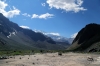 Cajon de Maipo, Andes, Chile - El Morado Natural Monument during a 2h30m hike up to the El Morado hanging glacier