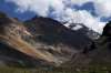 Cajon de Maipo, Andes, Chile - El Morado Natural Monument during a 2h30m hike up to the El Morado hanging glacier