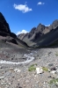 Cajon de Maipo, Andes, Chile - El Morado Natural Monument during a 2h30m hike up to the El Morado hanging glacier