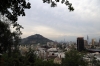 Santiago, Chile - view of Cerro San Cristobal from Cerro Santa Lucia