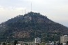 Santiago, Chile - view of Cerro San Cristobal from Cerro Santa Lucia
