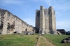 Conisbrough Castle - looking through the Great Hall towards the kitchen at the base of the Keep