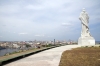 Statue of Christ above the town of Casablanca, across the bay from Havana