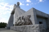 North Korea, Pyongyang - starting out on the Pyongyang - Kaesong Highway at the Arch of Reunification