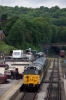 31414 shunts its stock into the platform at Wirksworth at the start of the EVR's "Diesel Weekend"