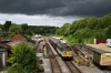 31414 waits to depart Wirksworth with the 1420 Wirksworth - Duffield, amid the throws of a stormy afternoon