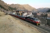 FCHH MLW DL532 435 waits departure from Huancavelica with Train Macho the 0630 Huancavelica - Huancayo Chilca