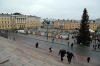 Helsinki, Finland - view from Helsinki Cathedral over the Christmas Market in Senate Square