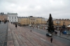 Helsinki, Finland - view from Helsinki Cathedral over the Christmas Market in Senate Square