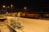 VR Dv12 2747 shunts the car carriers for IC266 1803 Rovaniemi - Helsinki into the platform at Rovaniemi for loading