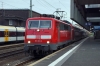 DB 111011 at Dusseldorf Hbf with 10408 0822 Dusseldorf Hbf - Aachen Hbf