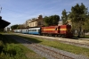 Alco DL537's A9101 (front) & A9105 (rear) at Kalamata after arrival with 7352 1006 Pirgos - Kalamata section of the Peloponnese Excursion