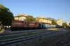 A9101 (front) & A9105 (rear) at Kalamata after arrival with a special charter arranged by TrainOSE, train 7460 1100 Tripoli - Kalamata, the first train into Kalamata since the Peloponnese closed in 2011