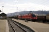 SZ 541018/541110 pass through Lesce Bled with a freight