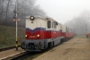 Mk45-2002 waits departure from Szepjuhoszne with 237 1010 Huvosvolgy - Szechenyihegy at the Budapest Children's Railway