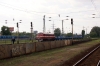 MAV Nohab M61.020 arrives into Kobanya Kispest with an infrastructure train