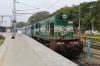 GOC WDS6 36020 at Trichy Jn after shunting the stock off 56811 0615 Mayilduthurai Jn - Trichy Jn from platform 4 to platform 1A; which would later form 56843 1610 Trichy Jn - Erode Jn