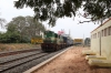 GOC WDG3A 13163 arrives into Thanjavur Jn with 56821 1125 Mayilduthurai Jn - Dindigul Jn