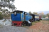 Restored and plinthed X Class steam loco in the railway museum adjacent to Mettupalayam station