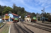 GOC YDM4 6724 waits to depart Coonoor with 56136 0710 Mettupalayam - Udagamandalam (Ooty); having replaced ONR X Class steam loco 37399. GOC YDM4 6664 arrives in the meantime with 56139 0915 Udagamandalam (Ooty) - Coonoor