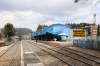 Retired ONR X Class steam loco 37384 (built in 1914) stands on display at Udagamandalam (Ooty); it would be dragged back from Ooty to Coonoor later that afternoon by GOC YDM4 6724