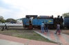 X Class steam loco 37399 (built in 2014) shunts the stock away at Mettupalayam after arrival with 56137 1400 Udagamandalam (Ooty) - Mettupalayam; X Class steam loco 37389 can be seen on display behind it in the railway museum at Mettupalayam