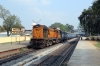 BNDM WDM3A 16121 arrives into Sambalpur Road with 58215 1245 Jharsuguda Jn - Titlagarh Jn