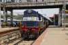 ED WDG3A 14640 (with ED WDG3A 14671 dead inside) at Bangalore City after arrival with 56582 1130 Yesvantpur Jn - Bangalore City stock transfer move off 56241 0520 Salem Jn - Yesvantpur Jn; this move is not advertised but is used by the masses