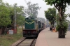 UDL WDG3A's 14770/13629 (14770 is shut down) shunt a coach into the bay platform at Rampurhat