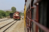 FL outbased MVJ YDM4 6655 running round its train after arrival at Phulad with 52075 1400 Marwar Jn - Mavli Jn, before continuing through the ghats